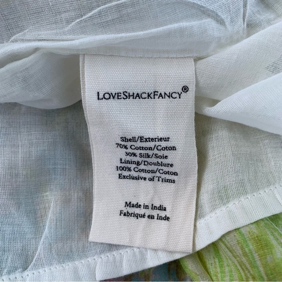 LoveShackFancy Ruffle Mini Skirt Pastel Fields - Picture 9 of 10